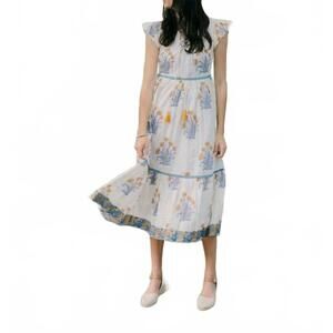 NEW CLARA THE LABEL nova midi dress in willow